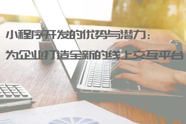 小程序開發(fā)的優(yōu)勢與潛力：為企業(yè)打造全新的線上交互平臺_小程序開發(fā)_小程序開發(fā)定制_深圳小程序開發(fā)公司